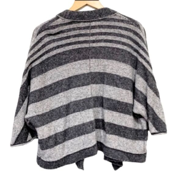 Ann Taylor Loft Gray Striped Open Cardigan – Size XS - Picture 3 of 7